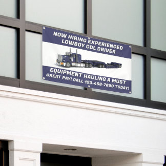 Banderoles Personnaliser Maintenant embauche Conducteur CDL d