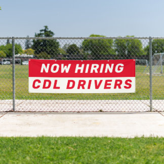 Banderoles Personnaliser Maintenant Embauche Conducteurs Perm