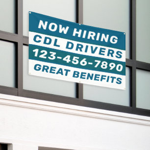 Banderoles Personnaliser Maintenant Embauche Conducteurs Perm
