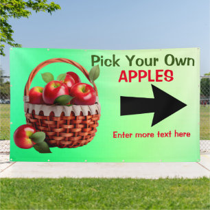 Banderoles Personnaliser Pommes à vendre Choisissez votre pro
