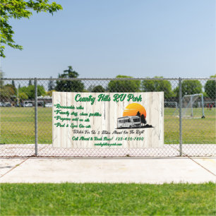 Banderoles Personnaliser RV Park Camping Autoroute