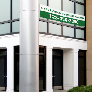 Banderoles Personnaliser un complexe d'appartements grands si