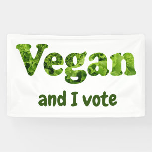 Banderoles Personnaliser Vegan Activist Voter