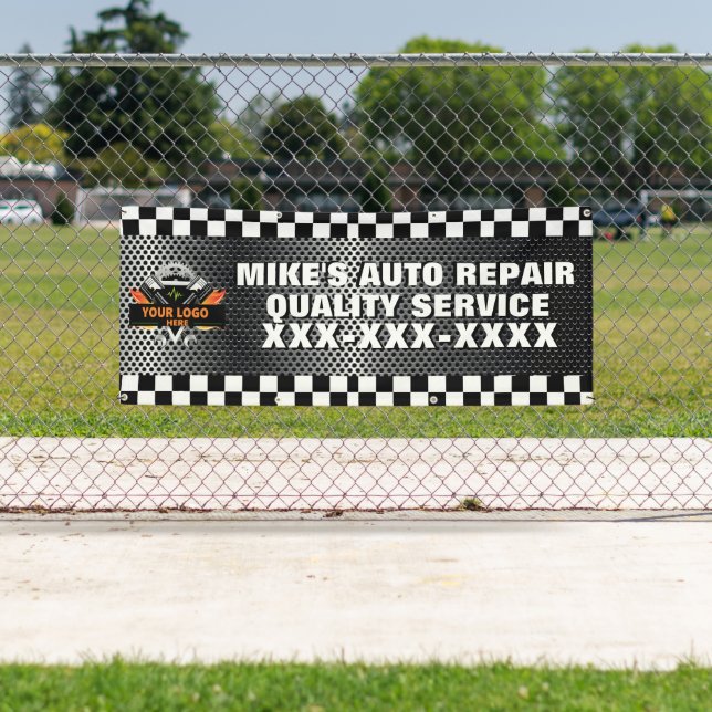 Banderoles Personnalisez Auto Repair Shop Avec Votre Concepti (En situation)