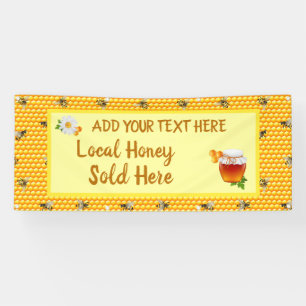 Banderoles Personnalisez Honey Business Local Honey Vendu Ici