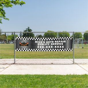Banderoles Personnalisez l'atelier de réparation automobile a