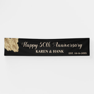 Banderoles Personnalité élégante et heureuse du 50e anniversa
