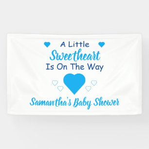 Banderoles Petit Baby shower de coeur