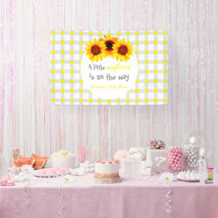 Banderoles Petit Baby shower de tournesol