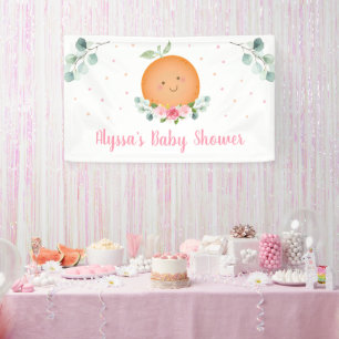 Banderoles Petit Baby shower fille rose Cutie