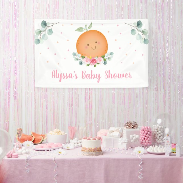 Banderoles Petit Baby shower fille rose Cutie (Fête)
