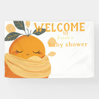 Banderoles Petit Baby shower orange