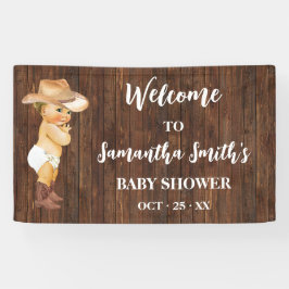 Banderoles Petit Bébé Cowboy Baby shower d'accueil occidental