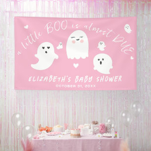Banderoles Petit Boo presque dû fille Halloween Baby shower