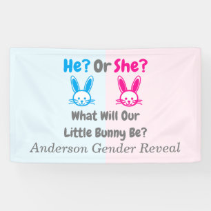 Banderoles Petit Bunny Gender Reveal
