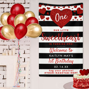 Banderoles Petit chéri Saint-Valentin anniversaire tout âge