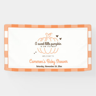Banderoles Petit Citrouille Fall Boy Girl Baby shower Bienven