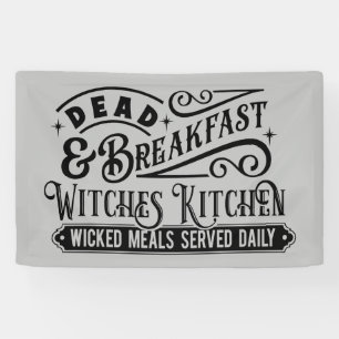 Banderoles Petit-déjeuner mort éffrayant Halloween