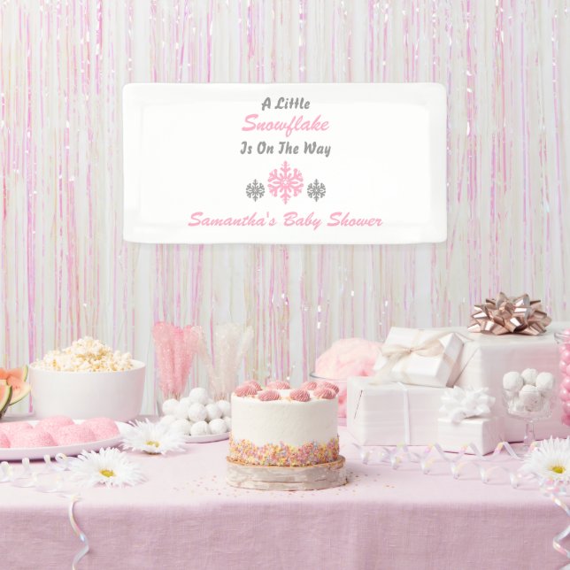 Banderoles Petit Flocon Sur Le Chemin (Fête)