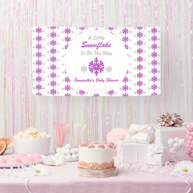 Banderoles Petit Flocon Sur Le Chemin (Fête)