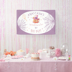 Banderoles Petit hulu Presque Dû Anniversaire Bébé Fille Hall