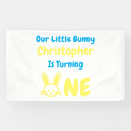 Banderoles Petit Lapin Garçon 1er Anniversaire
