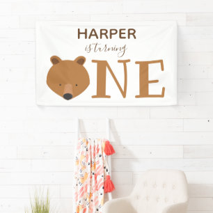 Banderoles Petit Ours Turner un animal mignon premier anniver