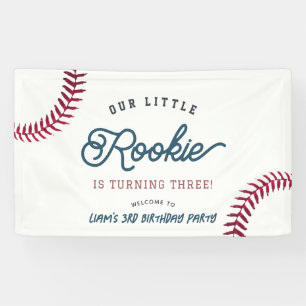 Banderoles Petit Rookie Baseball Boy Bienvenue Anniversaire