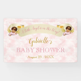 Banderoles Petite fille d'or rose Angel Ethnique