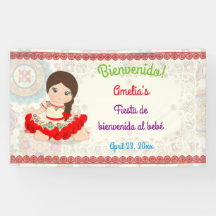 Banderoles Petite fille robe espagnole Niña