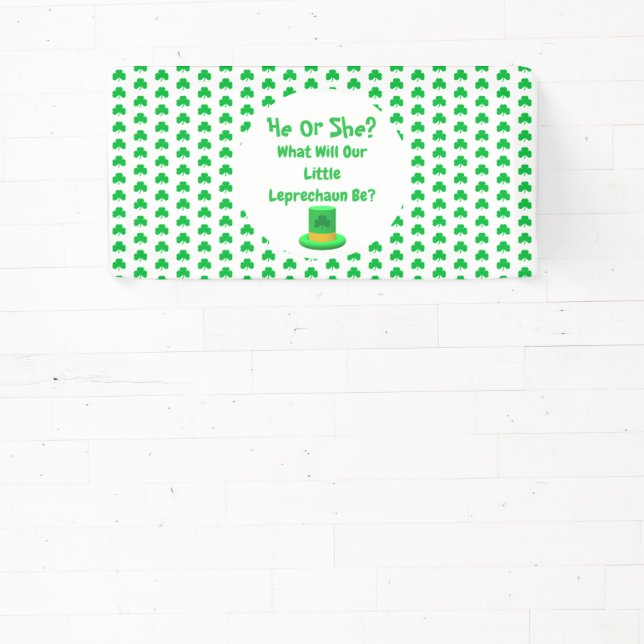 Banderoles Petite révélation de genre Leprechaun (Insitu)