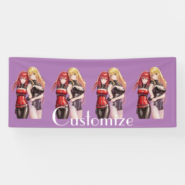 Banderoles Petites filles Anime Thunder_Cove (Horizontal)