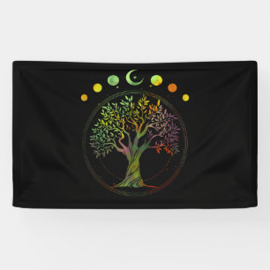 Banderoles Phases de l'arbre de vie de la lune