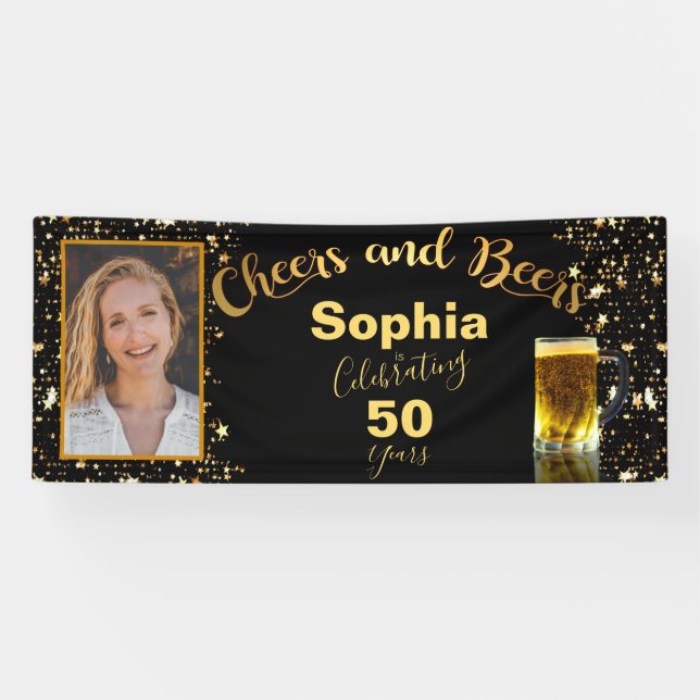 Banderoles Photo 50e anniversaire de Cheers & Beers (Horizontal)
