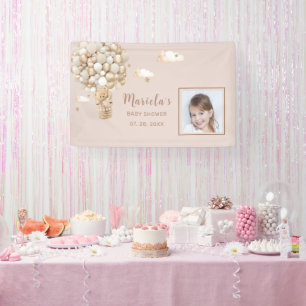 Banderoles Photo Baby shower de ballons d'ours Teddy Personna
