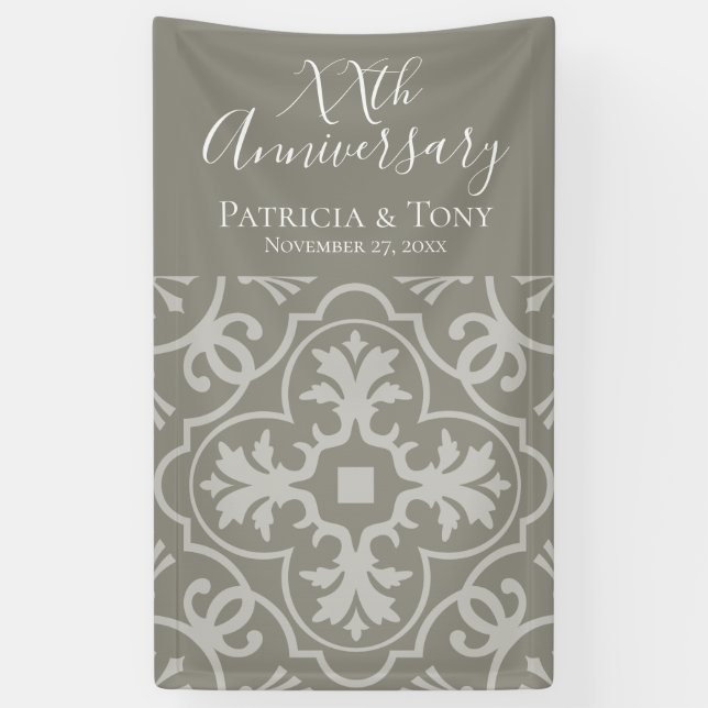 Banderoles Photo Booth - Anniversaire Mariage CAN EDIT COULOR (Vertical)