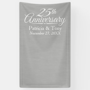Banderoles Photo Booth Backdrop - 25e anniversaire du Mariage