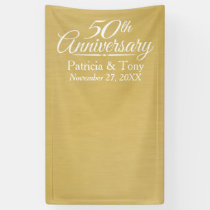 Banderoles Photo Booth Backdrop - 50e anniversaire du Mariage
