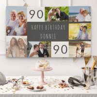 Photo Collage 7 Photo personnalisée 90e anniversai