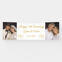Photo de fête d'anniversaire de mariage élégant et
