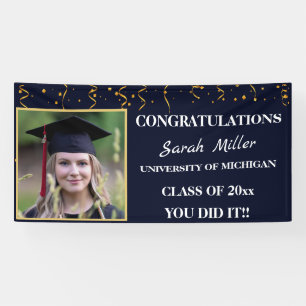Banderoles Photo de graduation personnalisée - Classe de cong