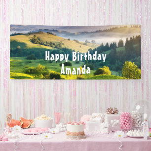 Banderoles Photo de naissance Paysage Naturel Collines ondoya
