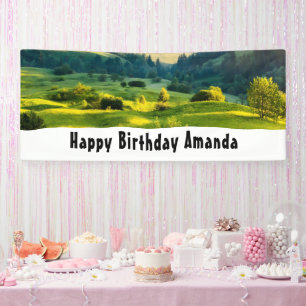 Banderoles Photo de naissance Paysage Naturel Collines ondoya