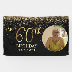 Banderoles Photo glamour Black Gold Parties scintillant 60e a