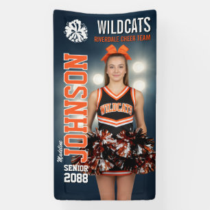 Banderoles Photo personnalisée d'équipe de cheerleading senio