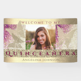 Banderoles Photo Quinceanera Anniversaire