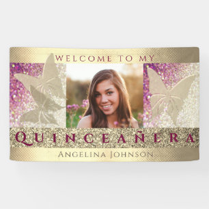 Banderoles Photo Quinceanera Anniversaire