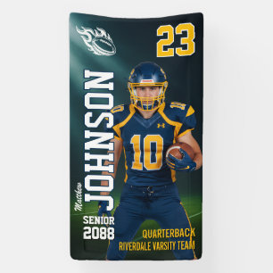 Banderoles Photo verticale de joueur MVP de football senior