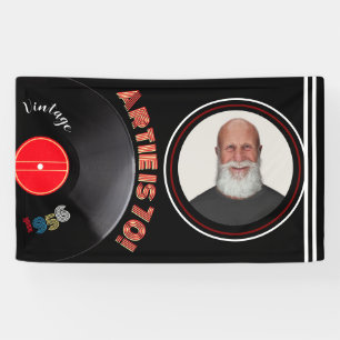 Banderoles Photo vinyle rétro pour 70e anniversaire de 1956