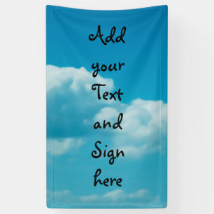 Banderoles Photographe - clouds in the sky + your ideas